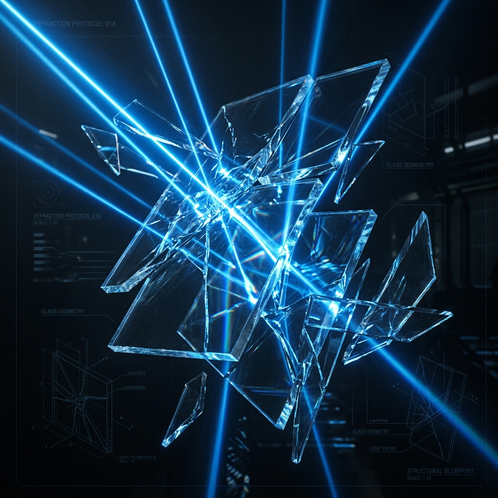 Ven2 Innovations abstract glowing blue light-rays representing transparency and innovation